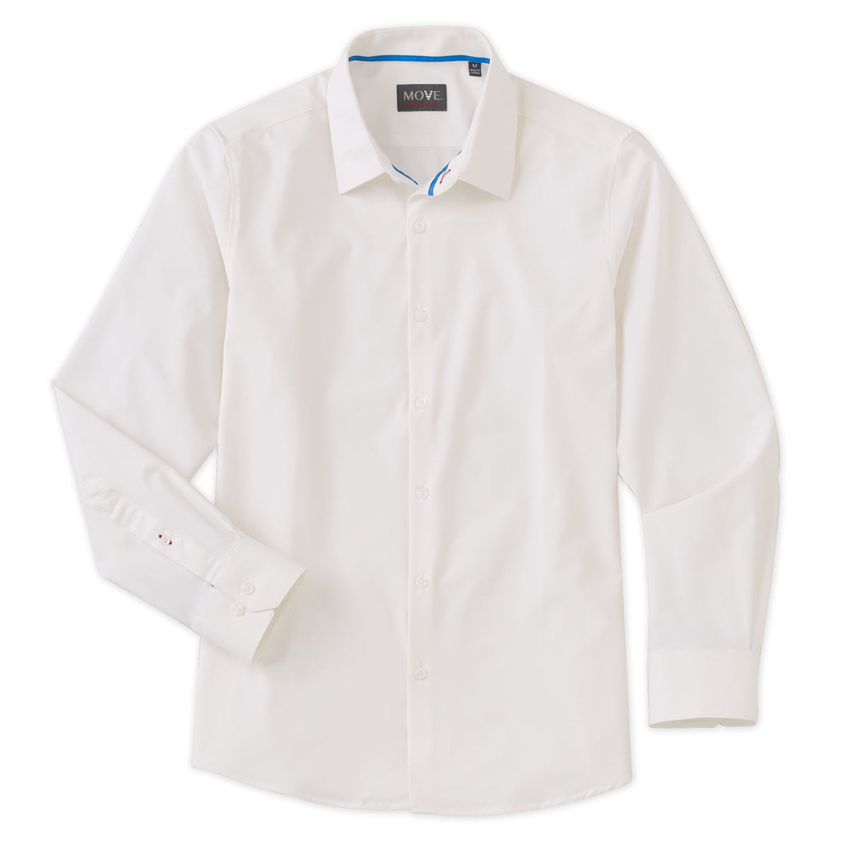 Braxton Men&#39;s Long Sleeve White Shirt