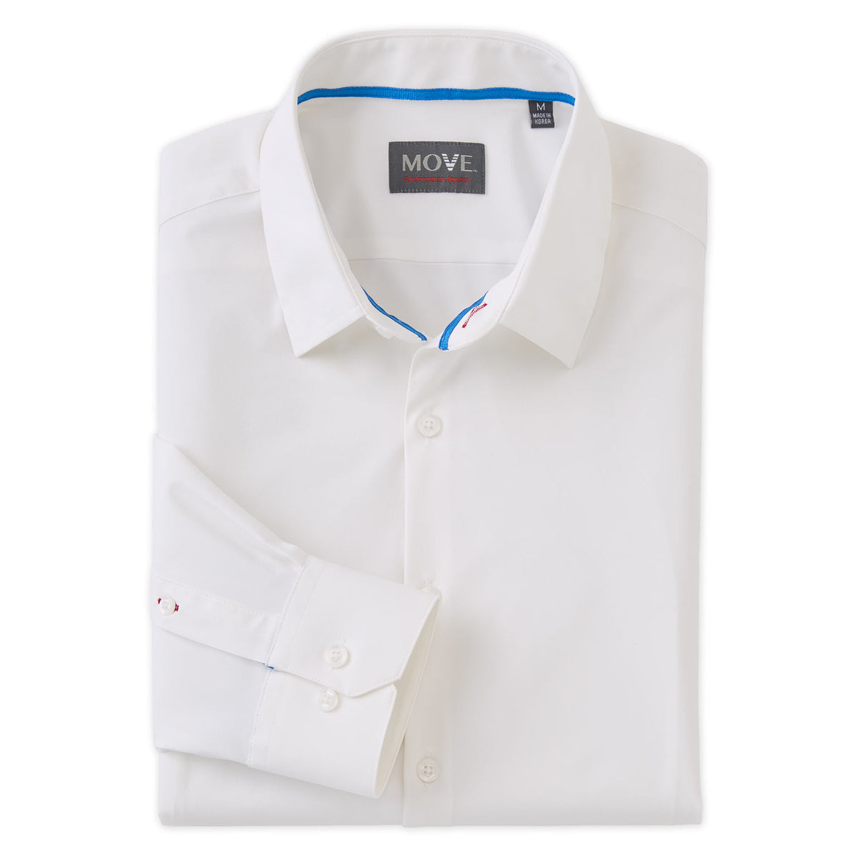 Braxton Men&#39;s Long Sleeve White Shirt