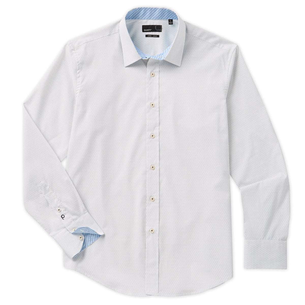 Malaga Men&#39;s Long Sleeve Mini Dot Shirt