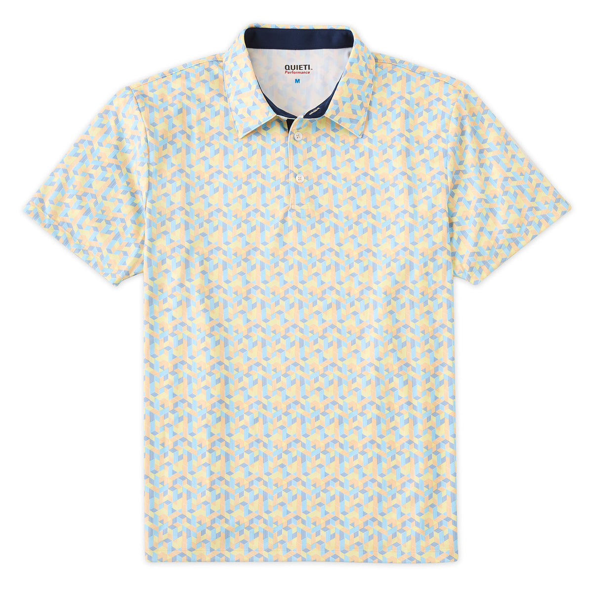 Ian Men&#39;s Citrus Graphic Print Short Sleeve Polo Shirt