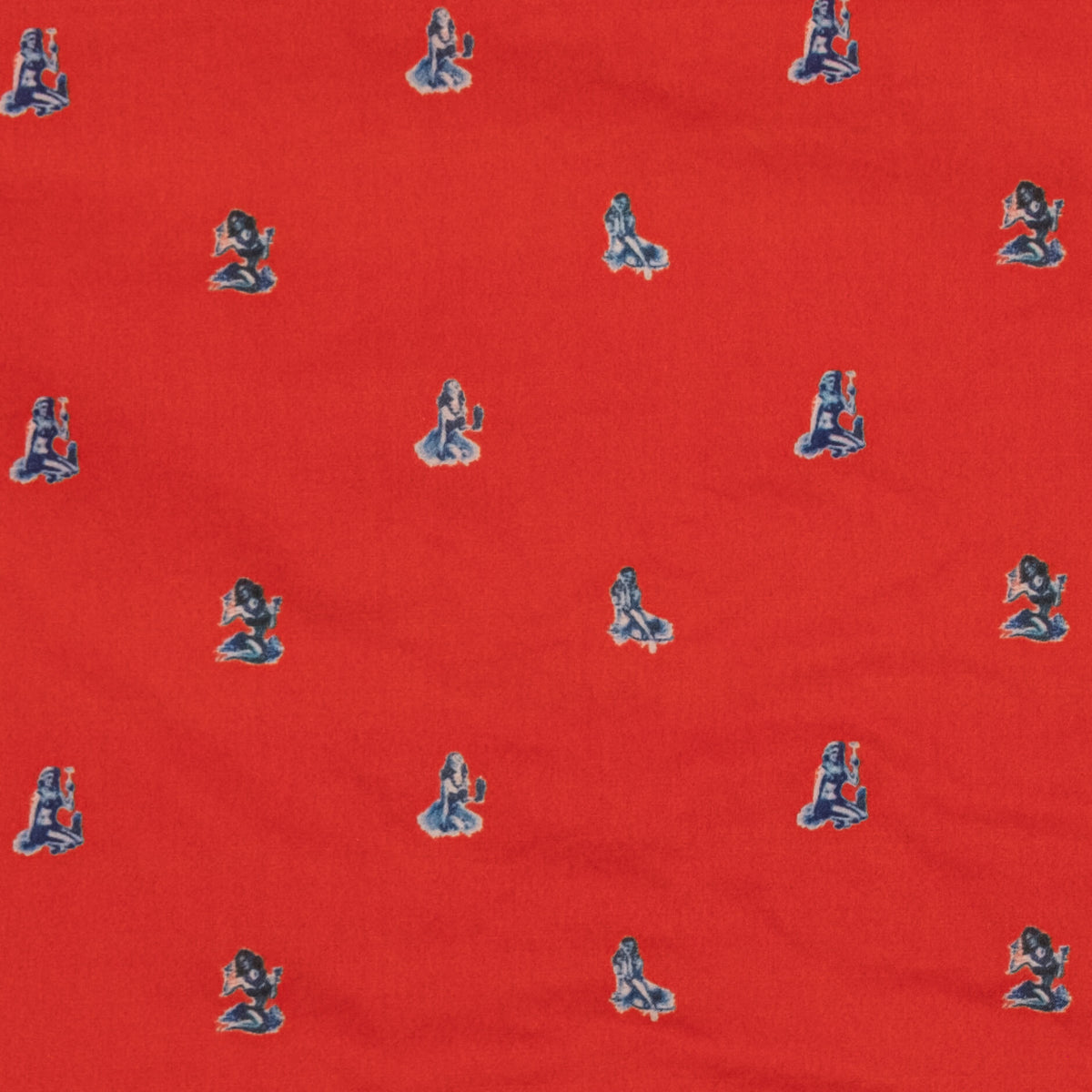 Branson Men&#39;s Short Sleeve Red Hula Print Shirt