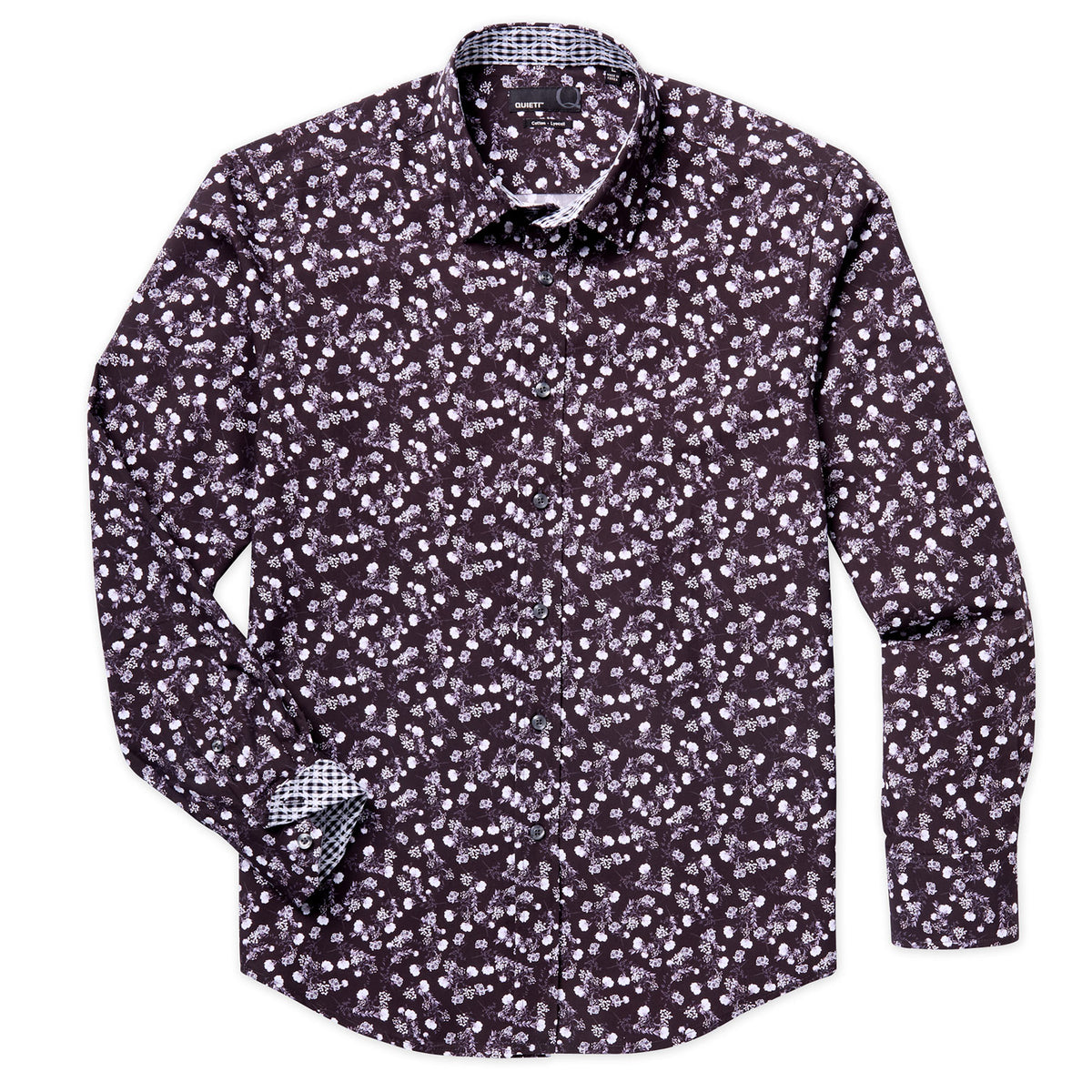York Men&#39;s Long Sleeve Woven Floral Shirt