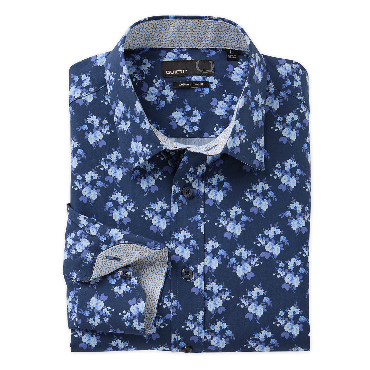 Granada Men&#39;s Long Sleeve Floral Print Shirt