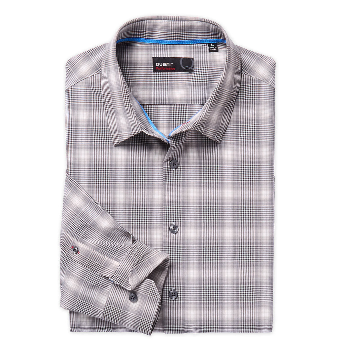 Carter Men&#39;s Long Sleeve Woven Ombre Plaid Shirt